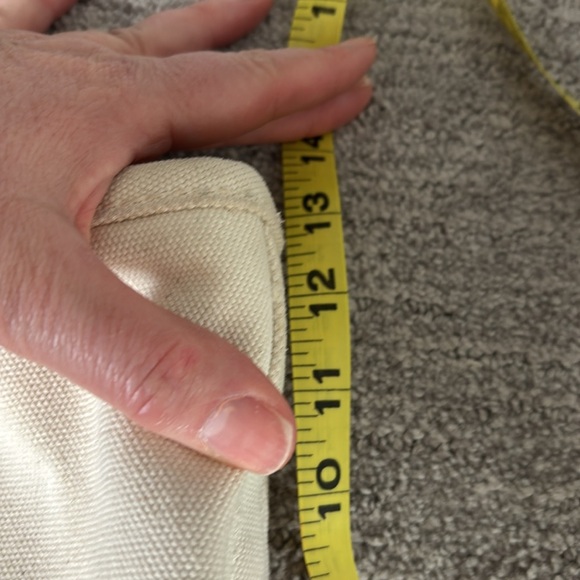 Lands' End Black and Cream Tote Bag with Sturdy Handles - Picture 8 of 10